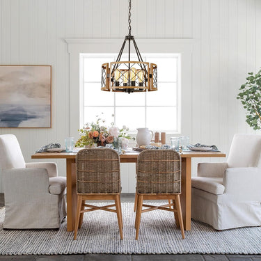Farmhouse Chandelier - 4-Light Adjustable